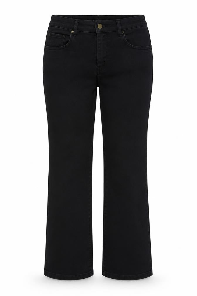 Womens UK Size 32 in Preworn Regular Fit Bootcut Black Jeans