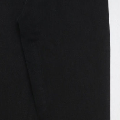 Womens UK Size 32 in Preworn Regular Fit Bootcut Black Jeans