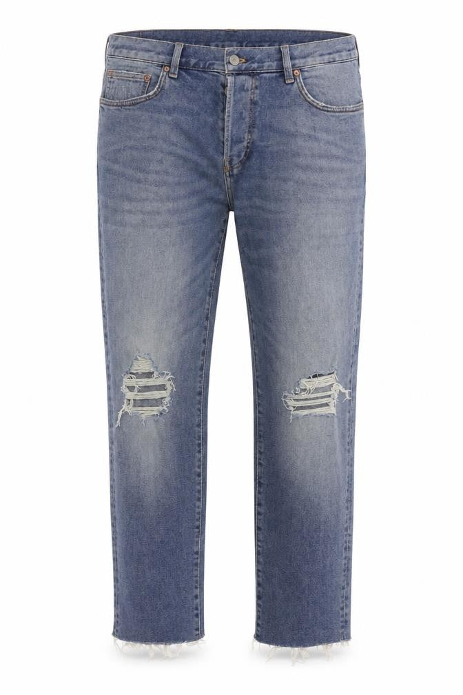 Mens UK Size 36 in &denim Regular Fit Straight Blue Jeans