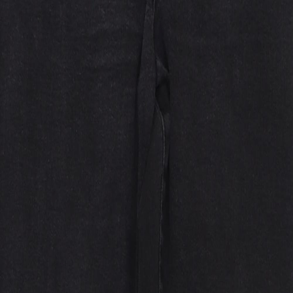 Denim & Co. Womens Black Cotton Skinny Jeans Size 12 L29 in Regular Button