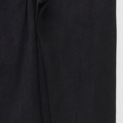 Denim & Co. Womens Black Cotton Skinny Jeans Size 12 L29 in Regular Button