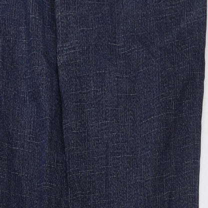 oops Womens Blue Cotton Straight Jeans Size 28 in L32 in Regular Button