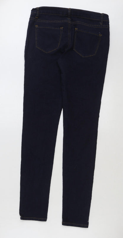 FOREVER 21 Womens Blue Cotton Skinny Jeans Size 28 in L32 in Regular Button