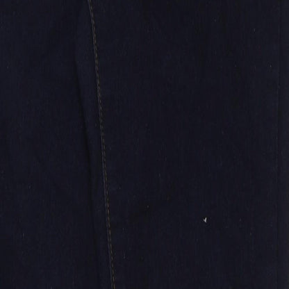 FOREVER 21 Womens Blue Cotton Skinny Jeans Size 28 in L32 in Regular Button