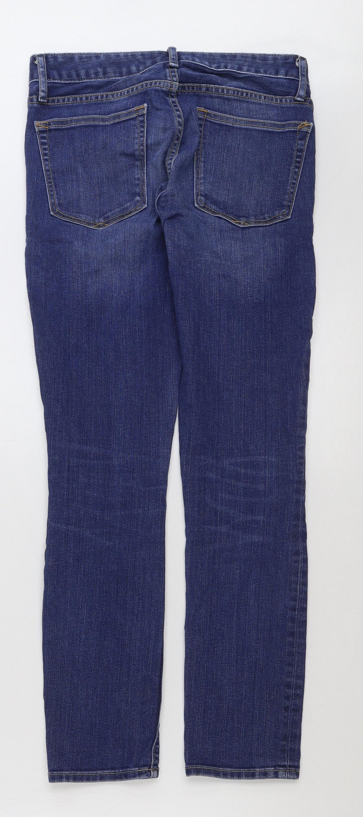 Gap Mens Blue Cotton Skinny Jeans Size 26 in L28 in Regular Button