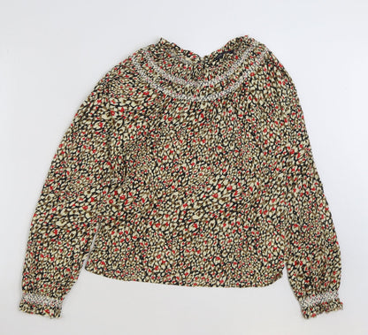 Womens UK Size 8 Marks and Spencer Multicoloured Basic Blouse