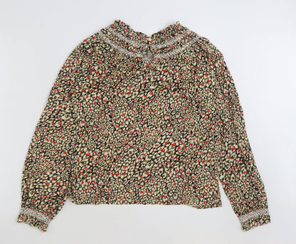 Womens UK Size 8 Marks and Spencer Multicoloured Basic Blouse