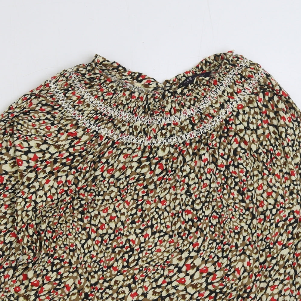 Womens UK Size 8 Marks and Spencer Multicoloured Basic Blouse