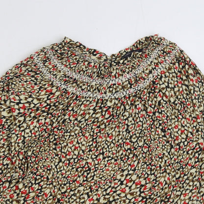 Womens UK Size 8 Marks and Spencer Multicoloured Basic Blouse