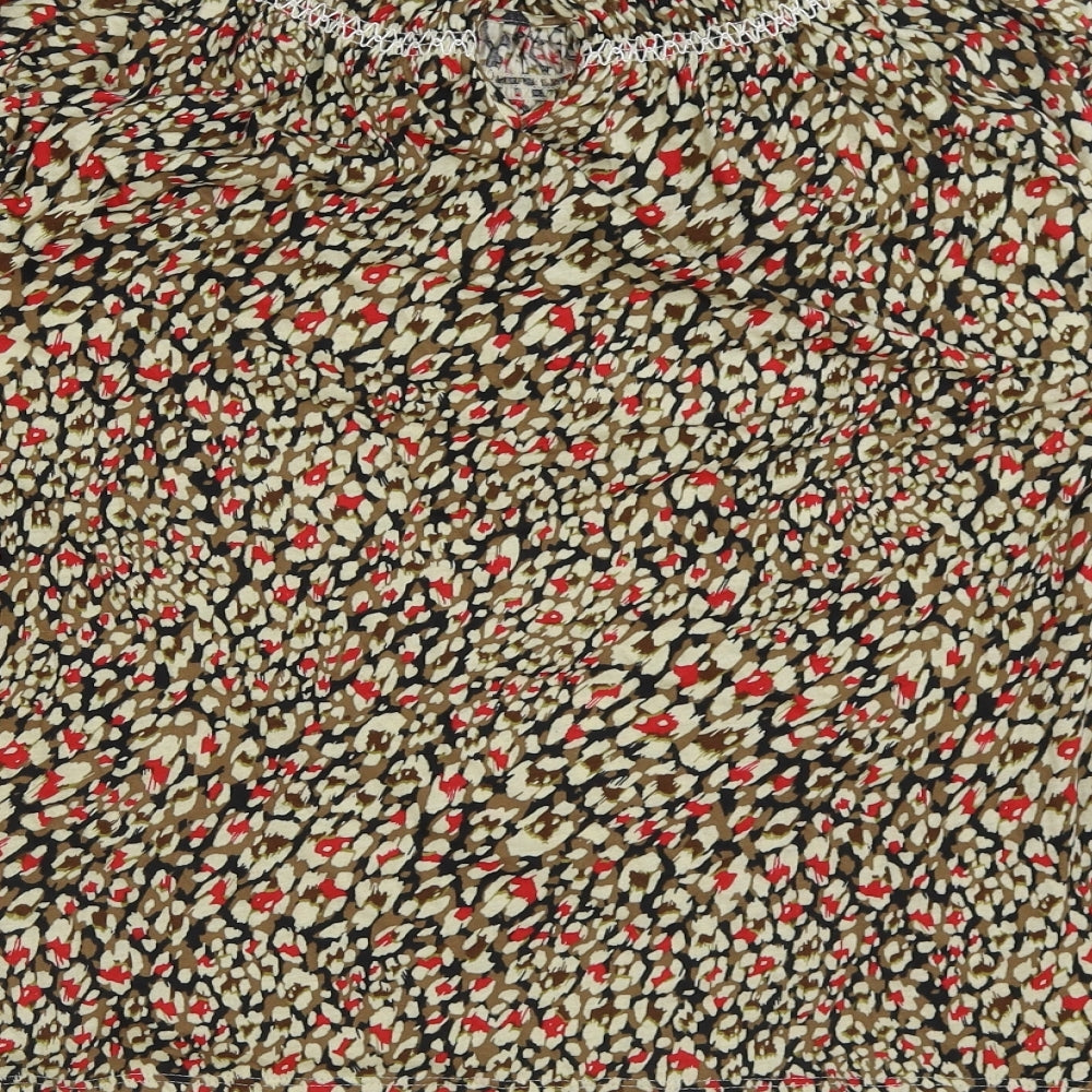 Womens UK Size 8 Marks and Spencer Multicoloured Basic Blouse
