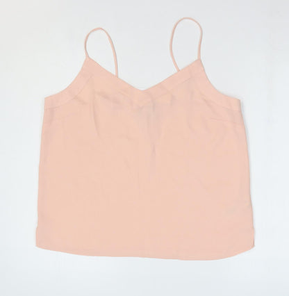 Womens UK Size 14 Topshop Pink Camisole Blouse