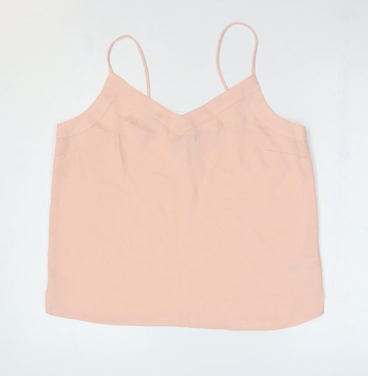 Womens UK Size 14 Topshop Pink Camisole Blouse