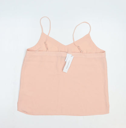 Womens UK Size 14 Topshop Pink Camisole Blouse