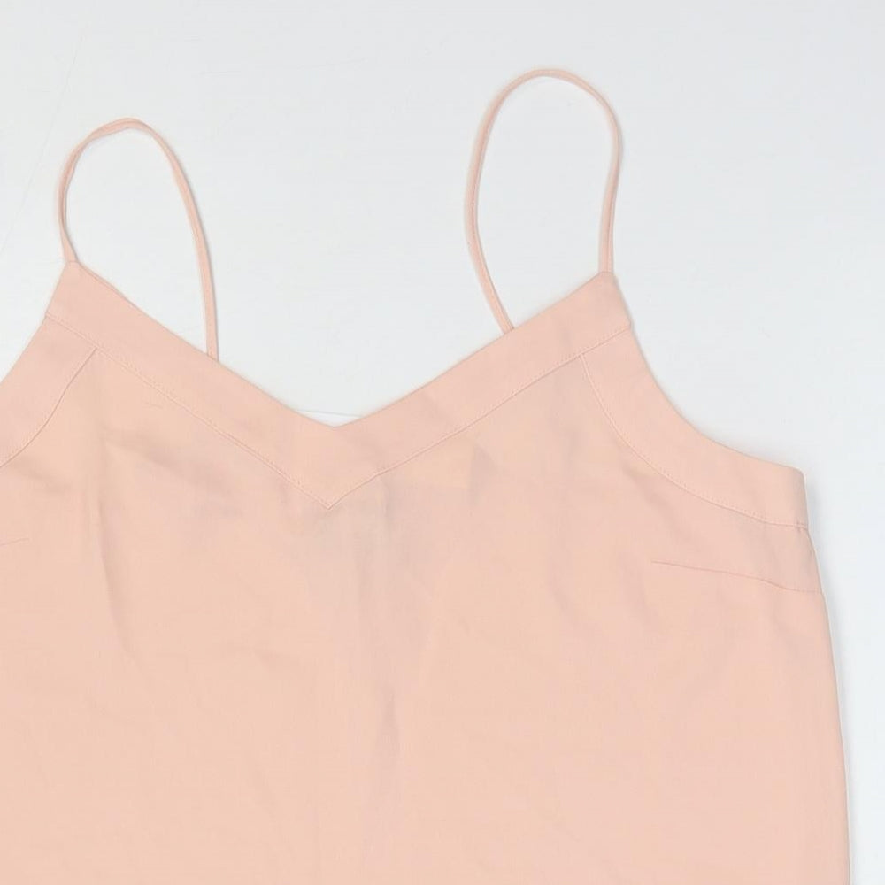 Womens UK Size 14 Topshop Pink Camisole Blouse