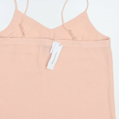 Womens UK Size 14 Topshop Pink Camisole Blouse