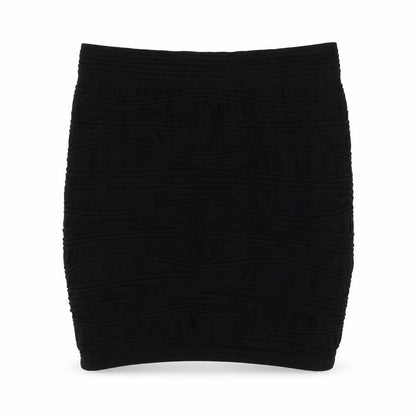 Feathers Womens Black Nylon Mini Skirt Size M