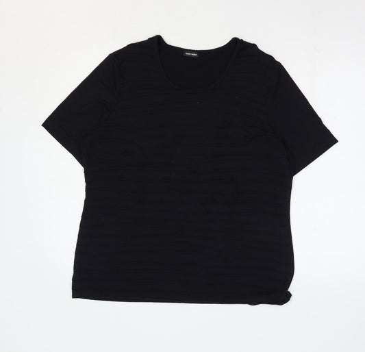 Womens UK Size 18 Gerry Weber Black Basic T-Shirt
