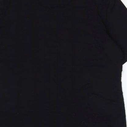 Womens UK Size 18 Gerry Weber Black Basic T-Shirt