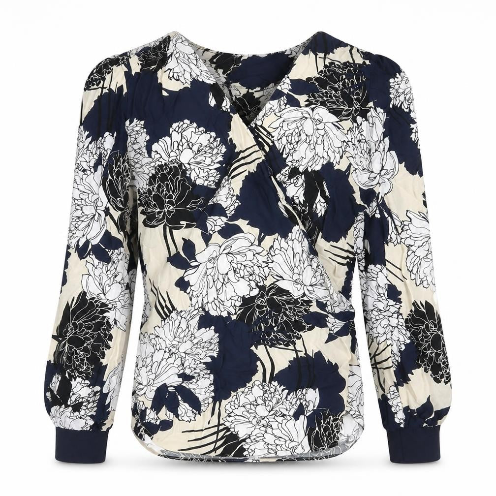 Womens UK Size 8 Marks and Spencer Multicoloured Wrap Blouse