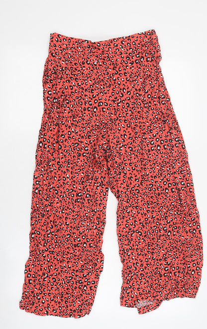 Womens UK Size 8 Marks and Spencer Regular Fit  Red Trousers