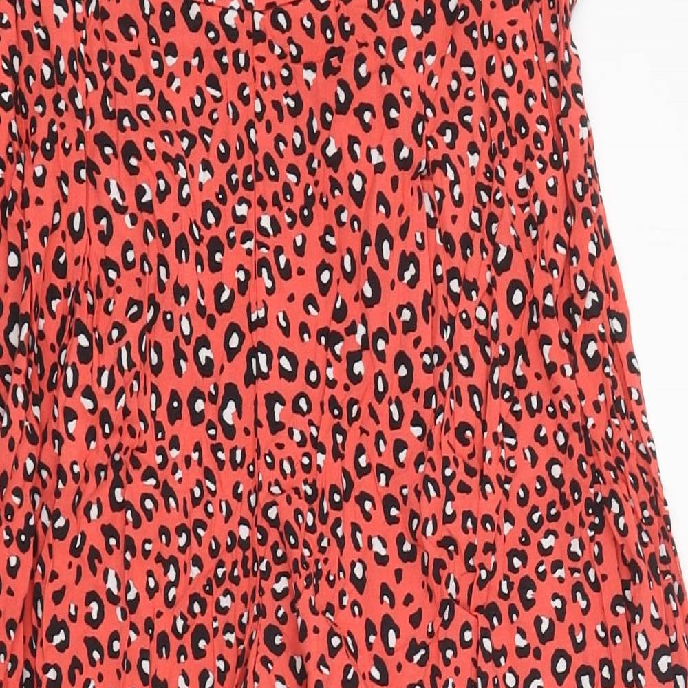 Womens UK Size 8 Marks and Spencer Regular Fit  Red Trousers