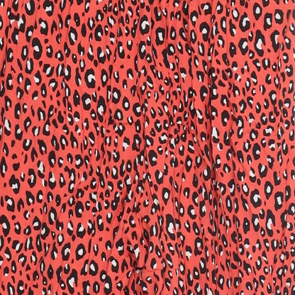 Womens UK Size 8 Marks and Spencer Regular Fit  Red Trousers