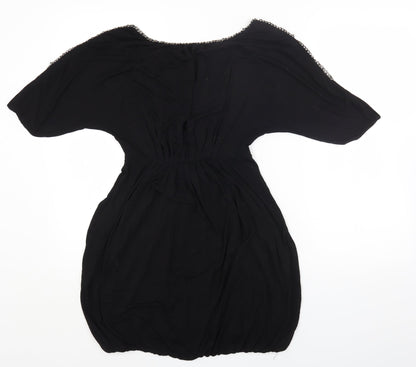 AX Paris Womens Black Viscose Fit & Flare Size S Off the Shoulder Pullover