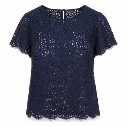Womens UK Size 12 Autograph Blue Basic T-Shirt
