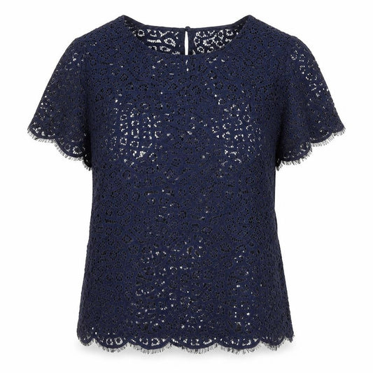 Womens UK Size 12 Autograph Blue Basic T-Shirt