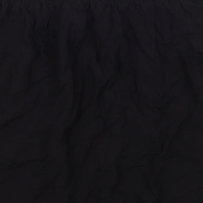 Monsoon Womens Black Viscose Basic T-Shirt Size 10 Off the Shoulder