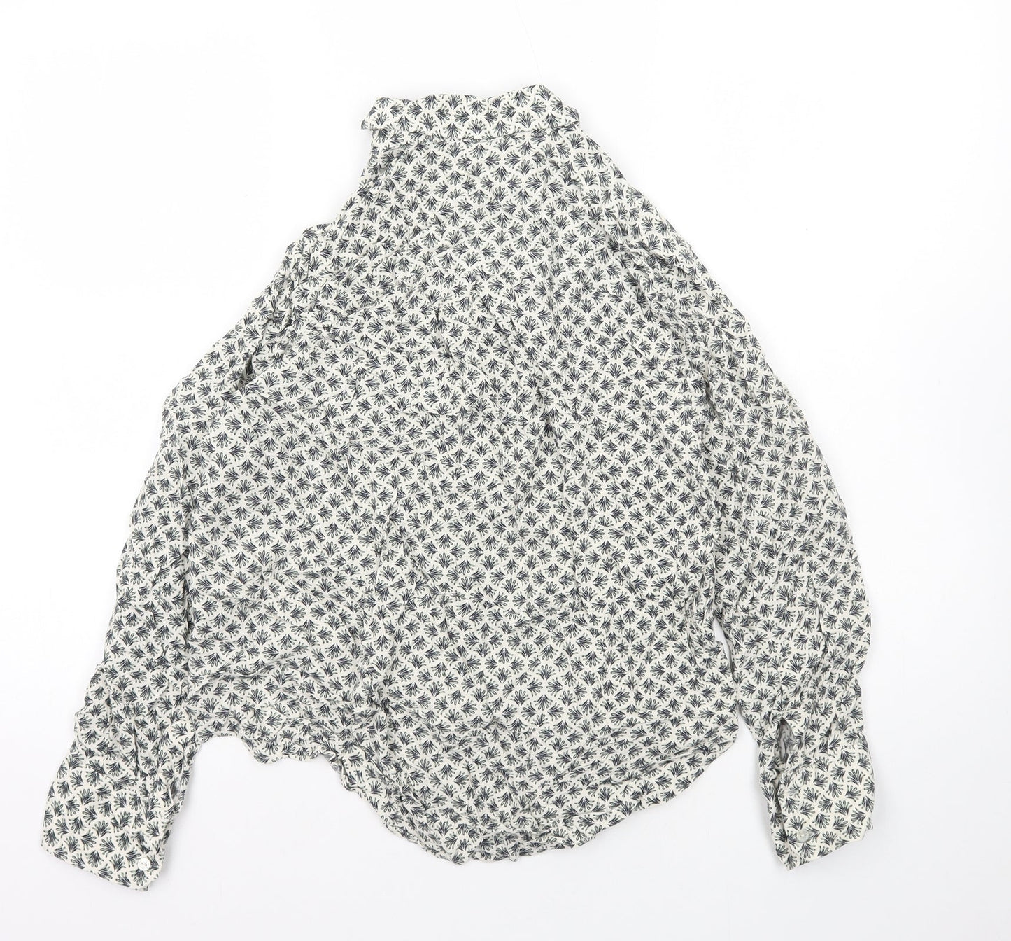 Womens UK Size 6 Marks and Spencer Ivory Basic Button-Up