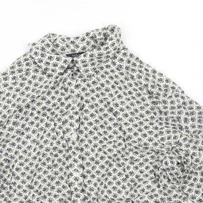 Womens UK Size 6 Marks and Spencer Ivory Basic Button-Up