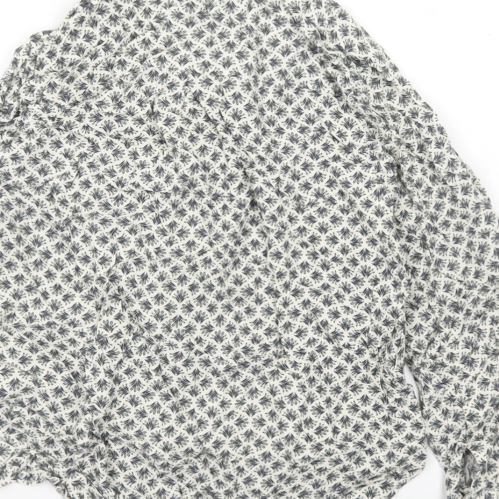 Womens UK Size 6 Marks and Spencer Ivory Basic Button-Up