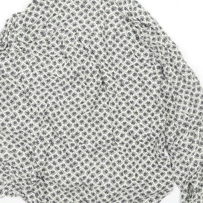 Womens UK Size 6 Marks and Spencer Ivory Basic Button-Up