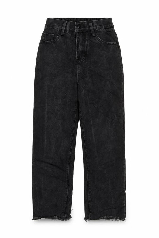 Womens UK Size 8 Preworn Regular Fit Mom Black Jeans