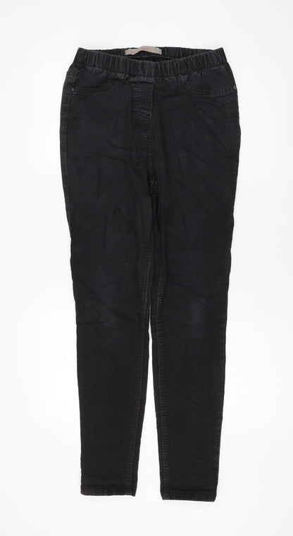 TU Womens Black Cotton Skinny Jeans Size 12 L30 in Regular