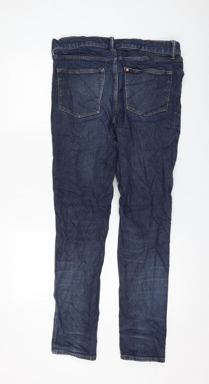 Womens UK Size 34 in H&M Regular Fit Skinny Blue Jeans