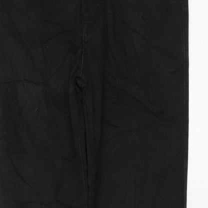 Red Herring Girls Black Cotton Skinny Jeans Size 14 Years Regular Zip