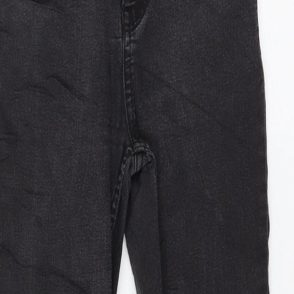 New Look Womens Black Cotton Skinny Jeans Size 8 L26 in Regular Zip