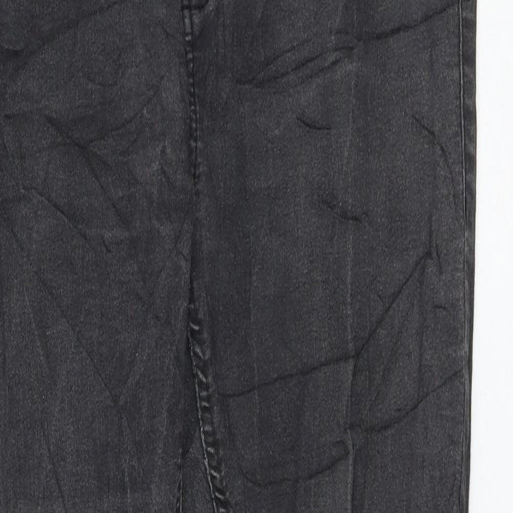 91 Womens Black Cotton Skinny Jeans Size 12 L28 in Regular Zip