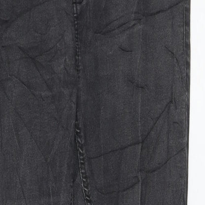 91 Womens Black Cotton Skinny Jeans Size 12 L28 in Regular Zip