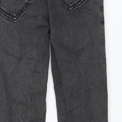 TU Girls Black Cotton Skinny Jeans Size 9 Months Regular Zip