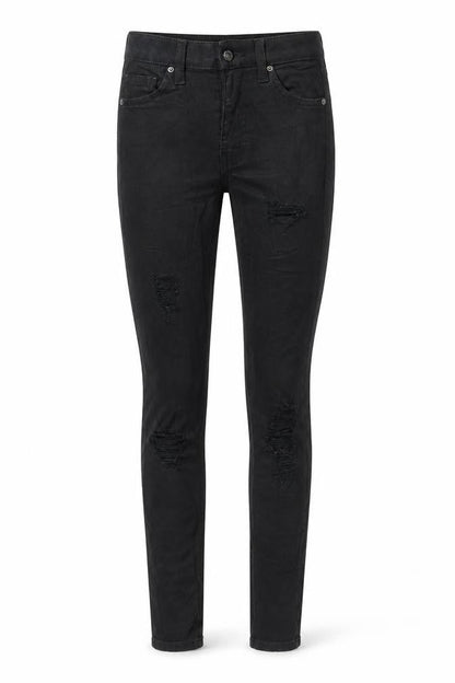 Womens UK Size 24 in Topshop Regular Fit Skinny Black Jeans