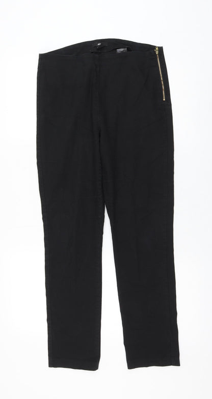 Womens UK Size 12 H&M Regular Fit Skinny Black Jeans