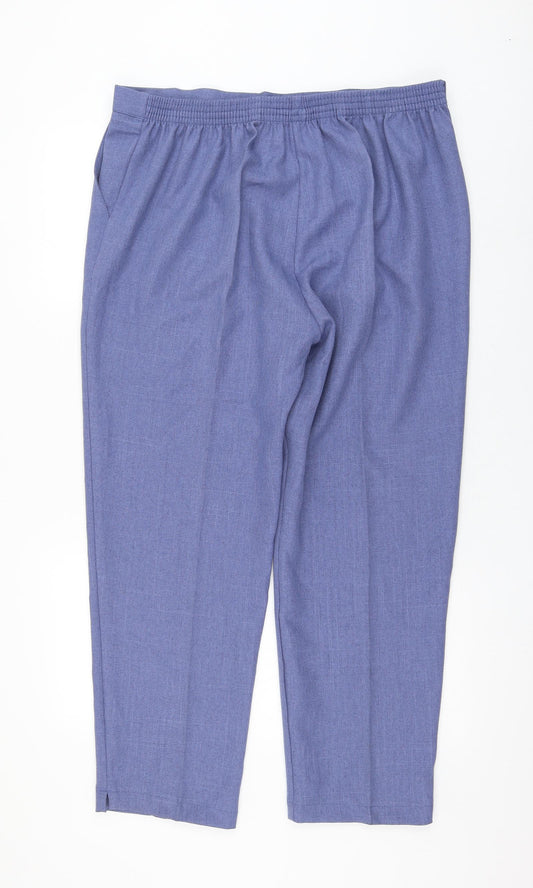 Womens UK Size 20 Emma Regular Fit  Blue Trousers