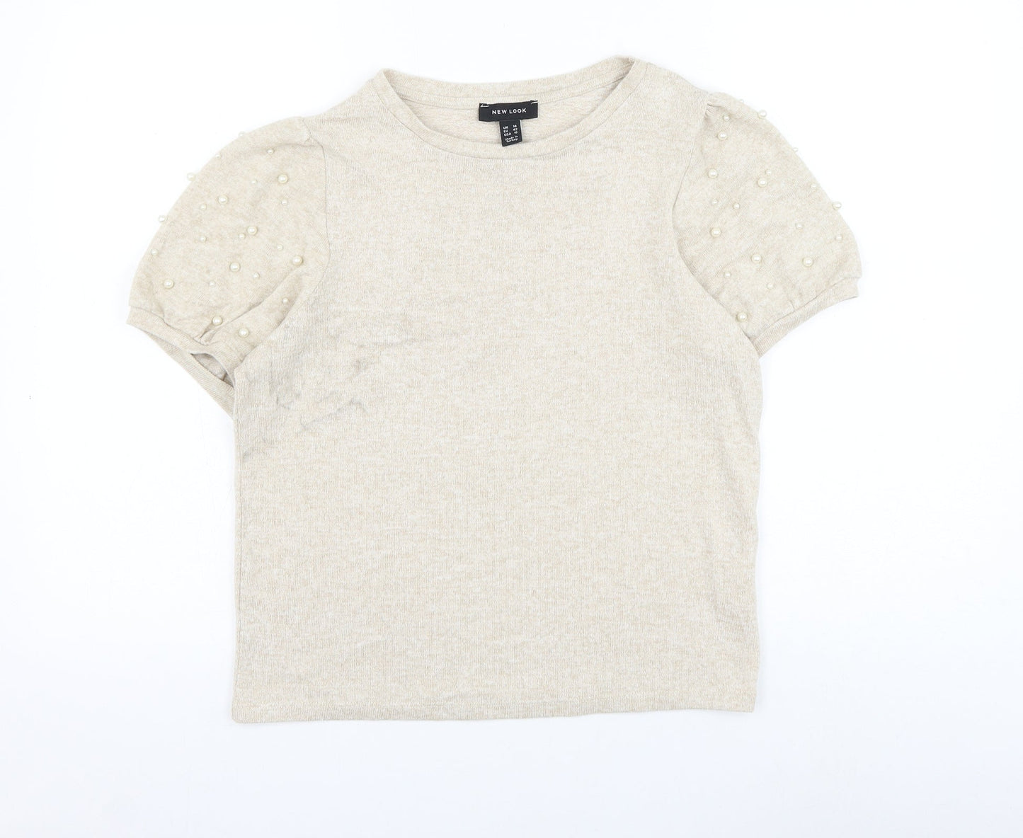 Womens UK Size 14 New Look Beige Pullover Jumper