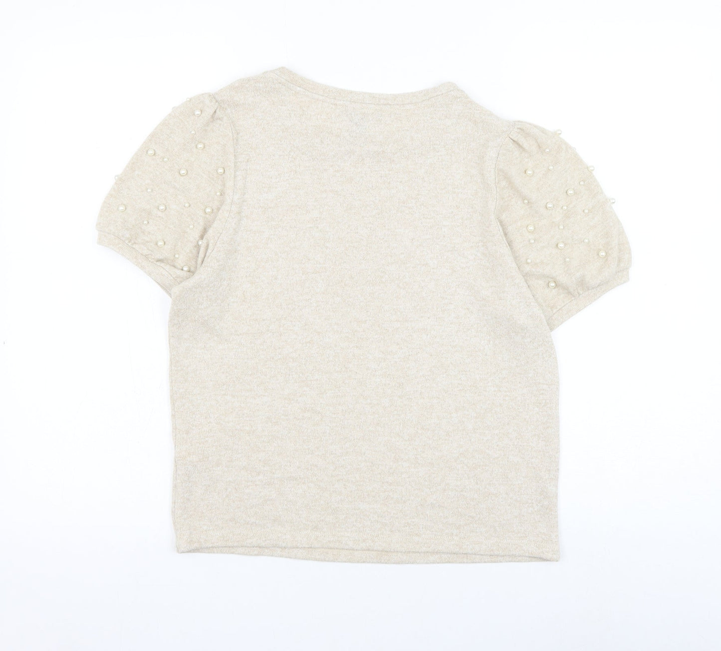 Womens UK Size 14 New Look Beige Pullover Jumper