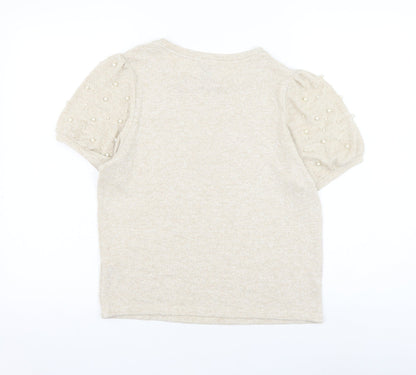Womens UK Size 14 New Look Beige Pullover Jumper