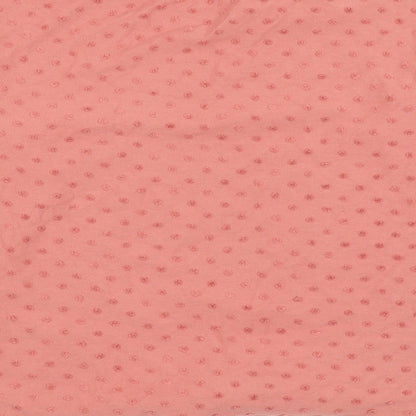H&M Girls Pink Polka Dot Cotton Pullover Sweatshirt Size 8-9 Years Pullover - Knot Front