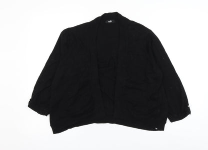 Womens UK Size L Wallis Black Cardigan Jumper